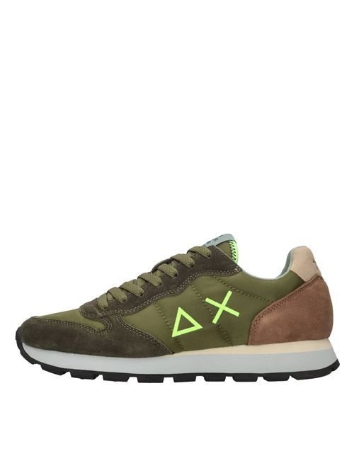 Sneakers in camoscio e tessuto SUN68 | Z36106MILITARE