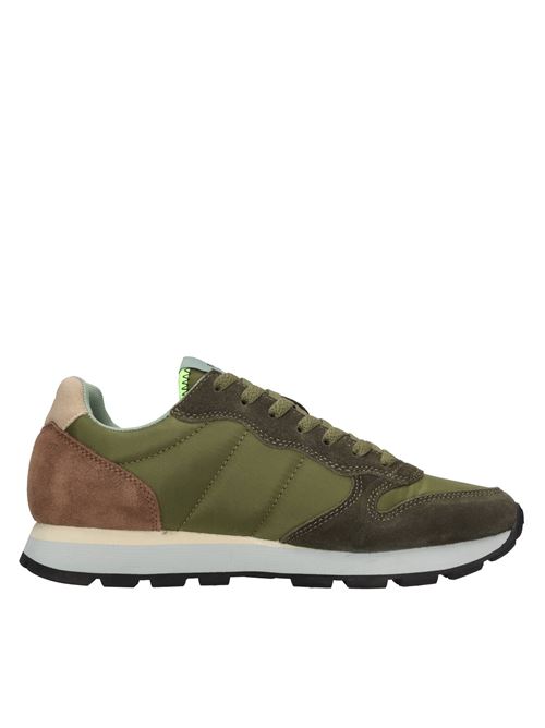 Sneakers in camoscio e tessuto SUN68 | Z36106MILITARE